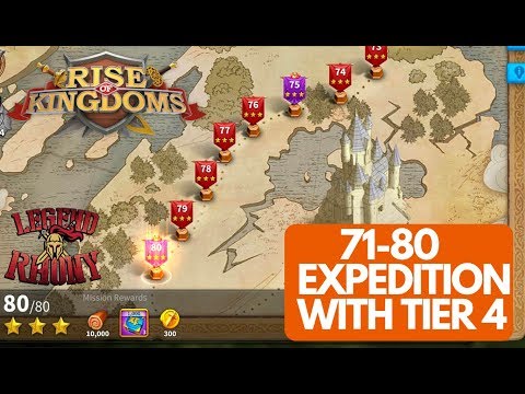 71-80 EXPEDITION GUIDE with Tier 4 for 3 star - Rise of Kingdoms