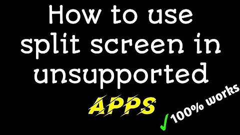 How to use split screen in unsupported apps||100% works||Tech Aryan