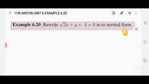 11TH MATHS UNIT 6 EXAMPLE 6.20