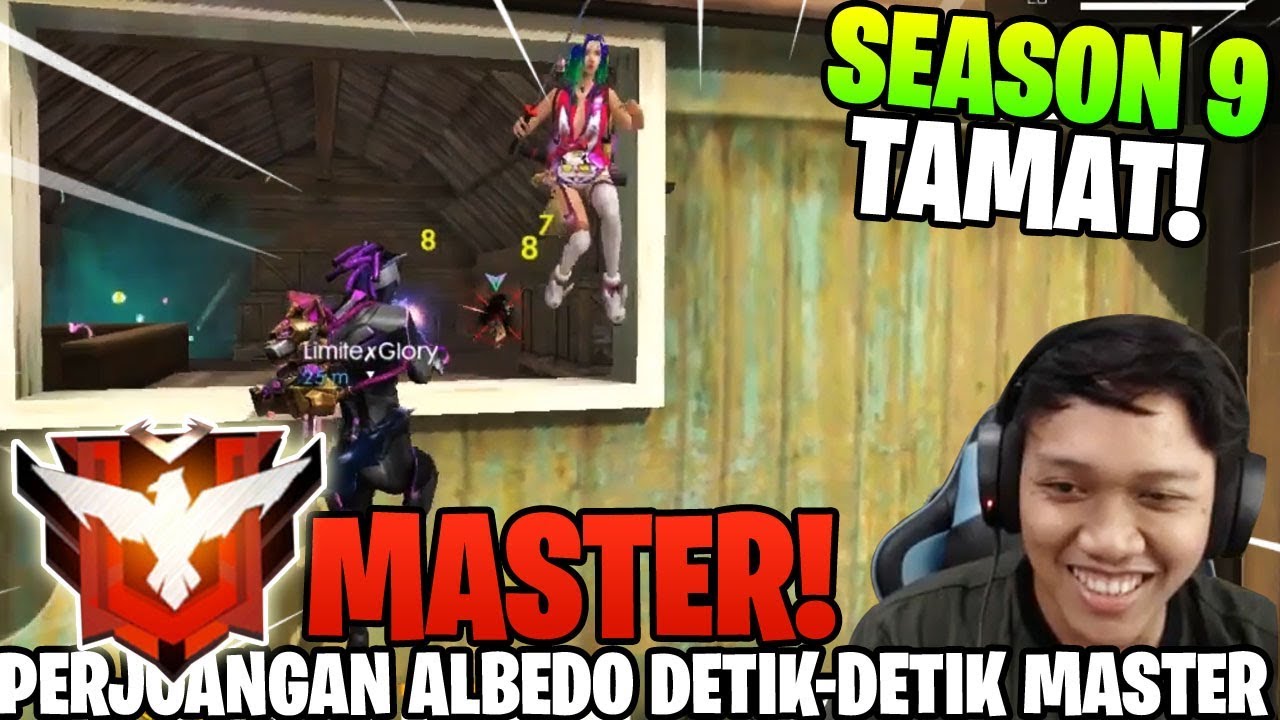 MENEGANGKAN! DETIK DETIK ALBEDO MENUJU MASTER SEASON 9 SELESAI! - Garena  Free Fire - 