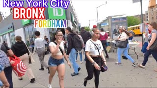 New York City Virtual Walking Tour- BRONX -FORDHAM Road- BRONX NEW YORK CITY