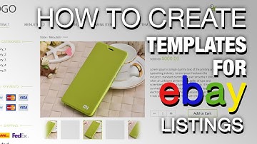 How to create unique template for ebay listing