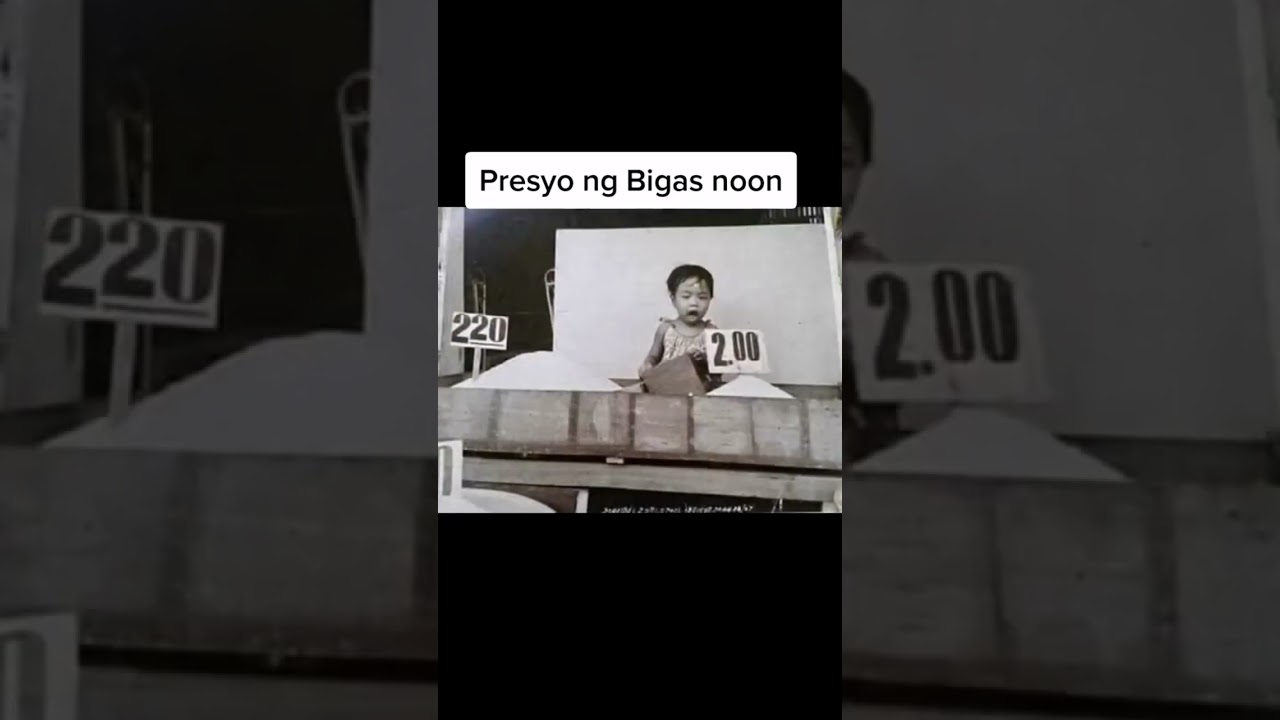 presyo ng bigas noon