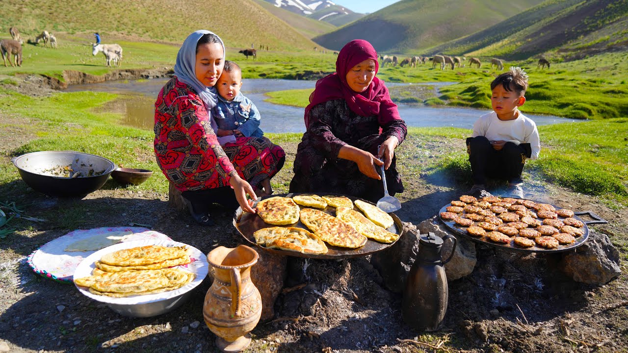 Organic Mountain Village Life in Afghanistan | Shepherd Mother Cooking Shepherd Food in the Village