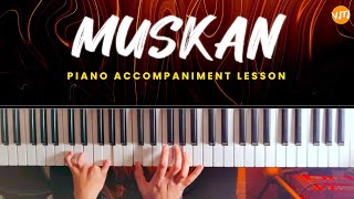 How to play Muskan on the Piano 🎹 | Axix Band | Piano Lesson