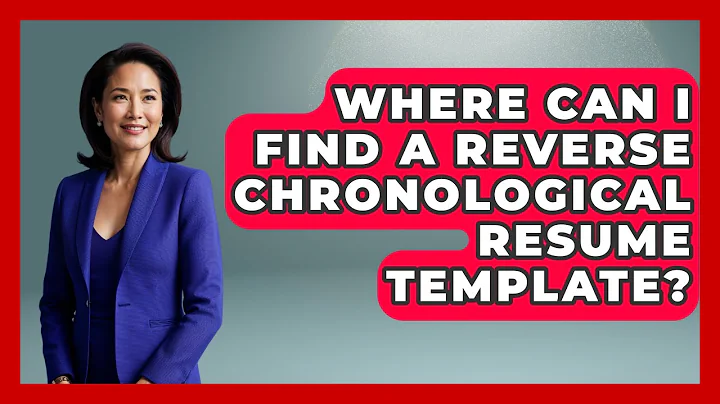 Where Can I Find A Reverse Chronological Resume Template? - Job Success Network