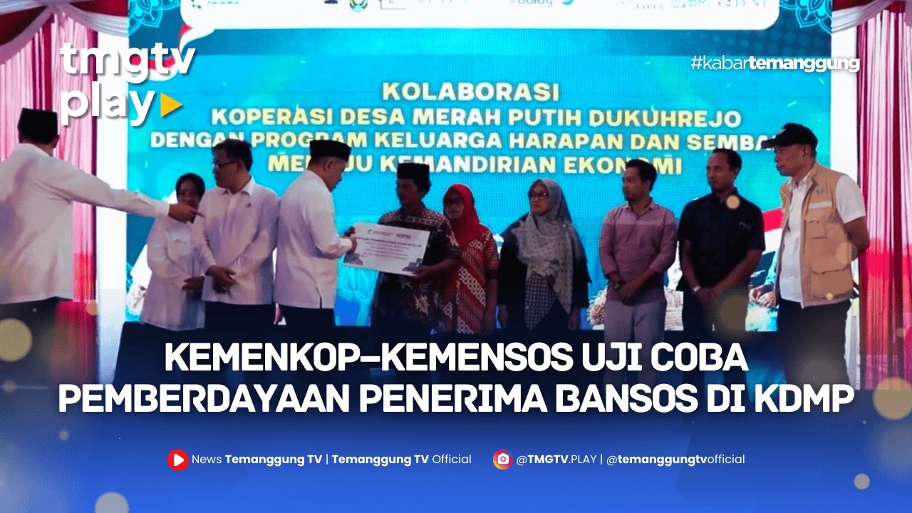 KEMENKOP–KEMENSOS UJI COBA PEMBERDAYAAN PENERIMA BANSOS DI KDMP