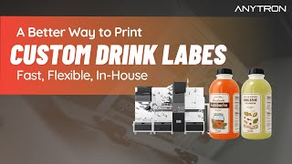 Print and cut custom drink labels