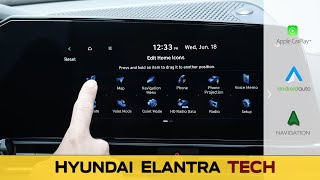 Media Screen in the Elantra Hybrid // CarPlay, Android Auto, Nav, Reboot and more (2021-2026)