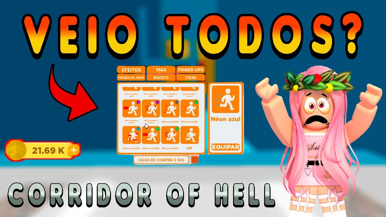 Roblox - CORREDOR CAI CAI BRASILEIRO (Corridor of Hell) 