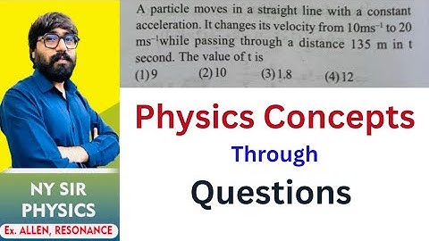 A particle moves in a straight line with a constantacceleration. It changes its velocity from 10ms 