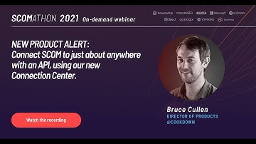 Connect SCOM to just about anywhere with an API, using Cookdown