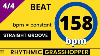 beat trainer | 158 bpm | constant | standard groove
