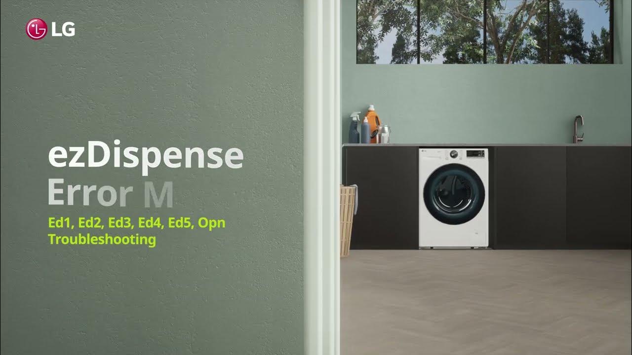 LG front load washing machine flashing Ed1, Ed2, Ed3, Ed4, Ed5, Opn YouTube