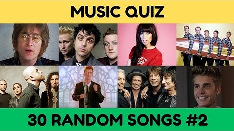 🎵 Guess the 30 Random Songs (Part 2) 🎵 | HARD Music Quiz