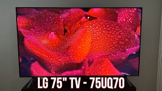 LG 75' UHD WebOS TV (2022 Model  75UQ70)  Unboxing, Setup & Overview