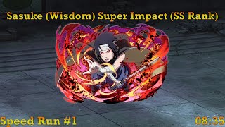 Naruto Shippuden: UN Blazing - Sasuke (Wisdom) Super Impact (SS Rank): Speed Run #1 (08:35)