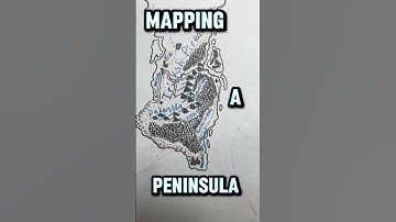 Mapping a Peninsula🧭#worldbuilding #mapmaking #fantasy
