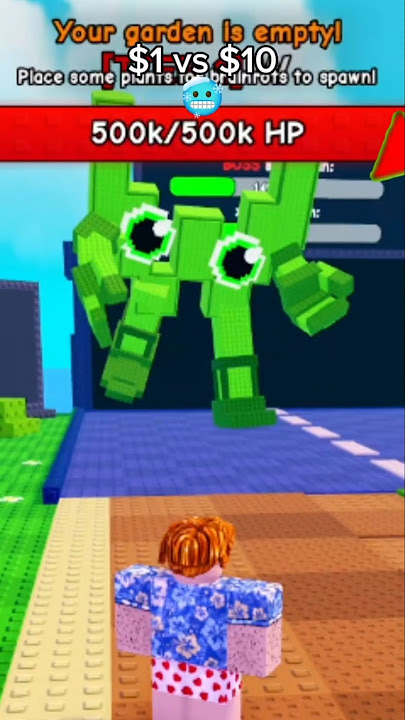 $1 & $10 Biohazelino vs Big W Boss Plants Vs Brainrots #pvb #plantsvsbrainrots #roblox