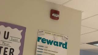 (FIRE DRILL) CLOQUET HIGH SCHOOL SIMPLEX TRUEALERT 4906-9127 HORN STROBE MINNESOTA