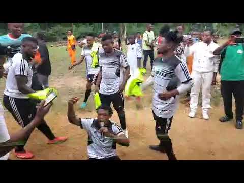 The Winning Team Celebrating Their Trophy