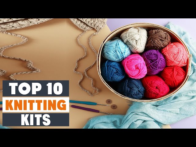 CraftLab Knitting Kit for Beginners, Kids and Adults Includes All Knitting  Supplies: Wool Yarn, Knitting Needles, Yarn Needle and Instructions –