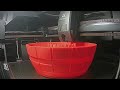 3-D print of the barrel for the instant can cooler in orange. Printed with the Creality K2. 
