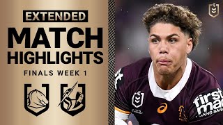 NRL 2023 | Brisbane Broncos v Melbourne Storm | Extended Match Highlights, Finals Week 1