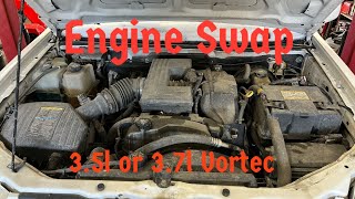 How to remove the engine out of a Chevy Colorado, Hummer, and GMC Canyon for model years 2004  2012