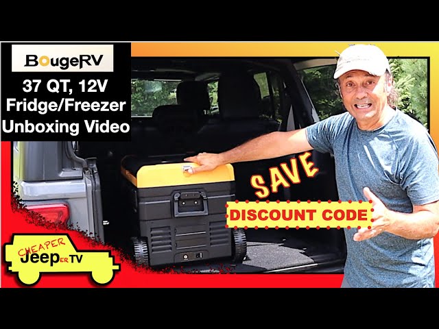 BougeRV 37 Quart 12V Dual Zone Fridge/Freezer Unboxing Review 