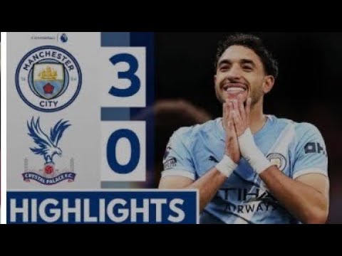 Manchester City VS Crystal Palace 3-0. Premier League match Highlights and all goals Semneyo scored 