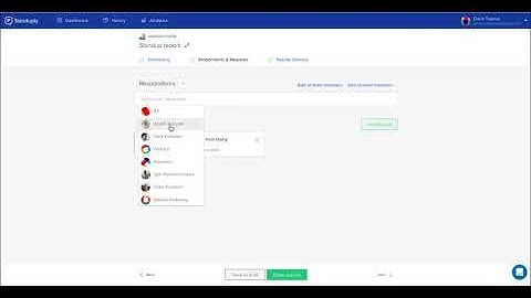 How to set up the day for the questions in Standuply