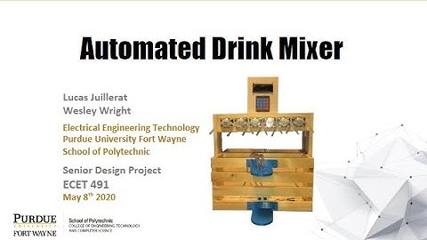 Senior Design Project - Automated Drink Mixer (Final Video)