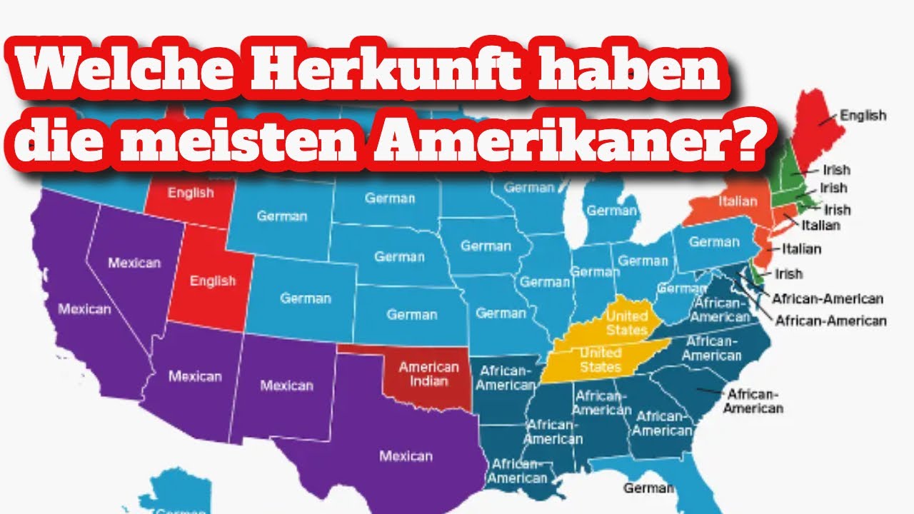 So Nennen Lateinamerikaner Einen Us Amerikaner Welche Herkunft haben die meisten Amerikaner? - YouTube