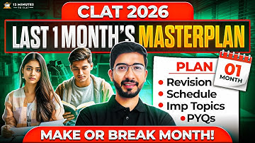 CLAT 2026: Last 1 Month