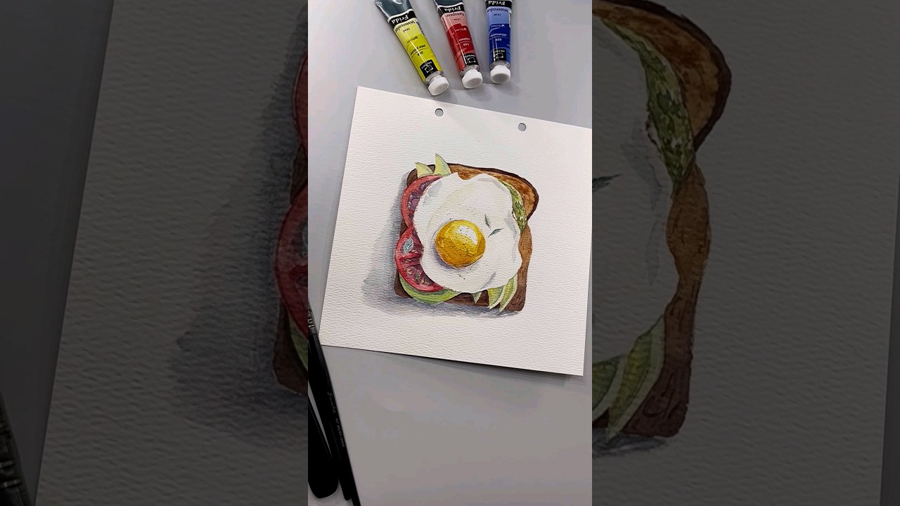 Food акварель 