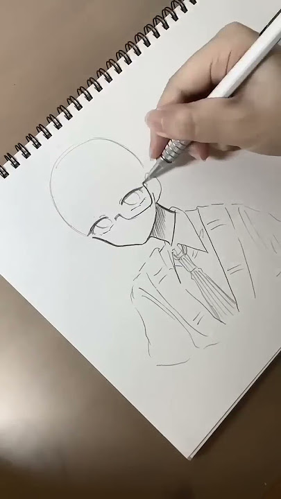 Anime boy drawing so cute #fyp #shorts