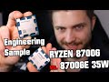 Unverffentlichte cpu  ryzen 8700g vs 8700ge 35w tdp apu mit radeon 780m amd engineering sample