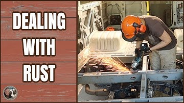 Treating rust in the bus subfloor frame