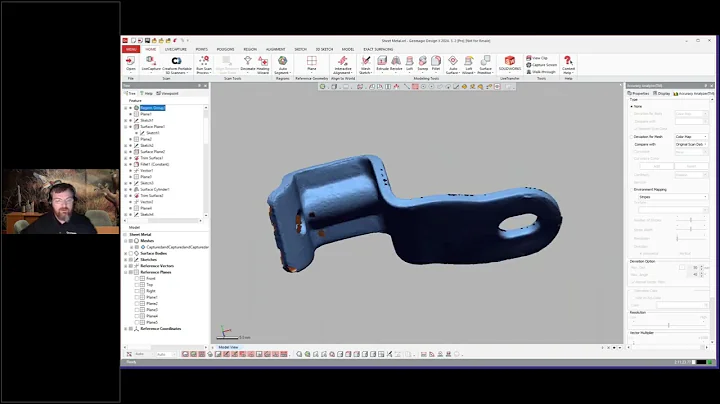 Reverse Engineering an Automotive Sheet Metal Bracket | Geomagic Design X