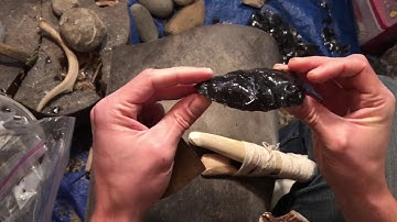 Snowflake Obsidian Clovis - Part 3 of 5: Rough Preform to Final Stage Preform