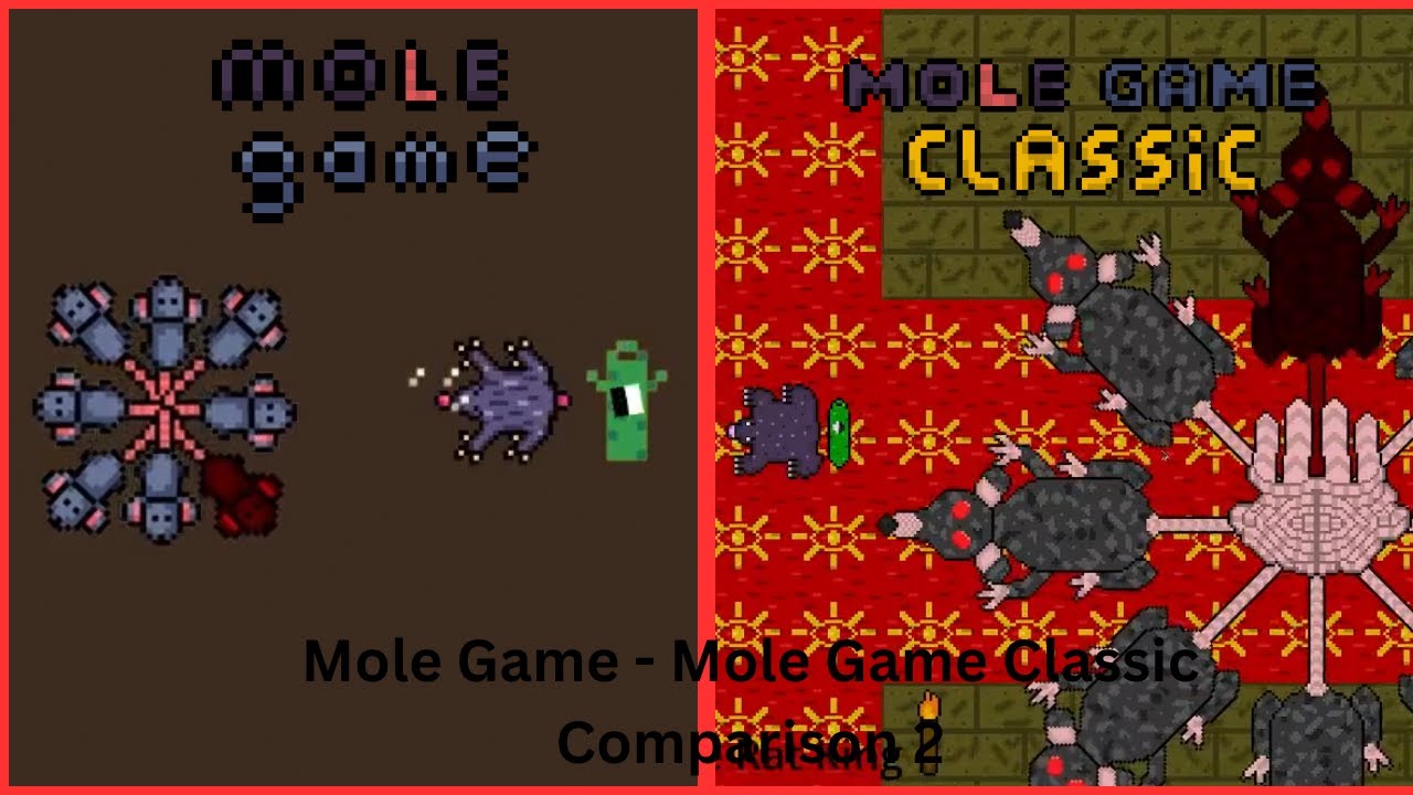 Mole Game - Mole Game Classic comparison 2 - YouTube