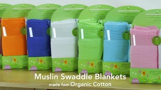 green sprouts® Muslin Swaddle Blanket made from Organic Cotton