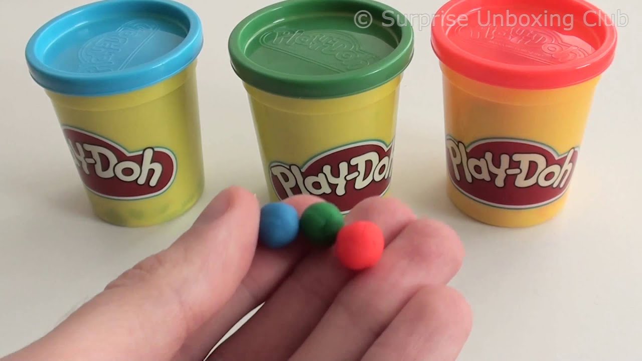 Play-Doh learning colors Mixing + Green - YouTube