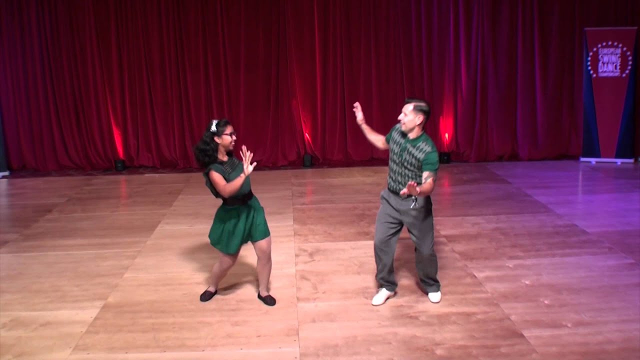 ESDC 2015 - Advanced Lindy Hop Classic Showcase - Prelims - Nicolas Rodrigues & Mihanta Rakotoarisoa