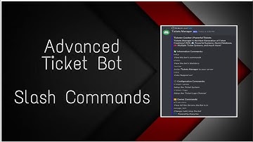 Advanced Ticket Bot | Slash Commands | Ticket Bot Slash Commands • No Coding Replit ~ Discord