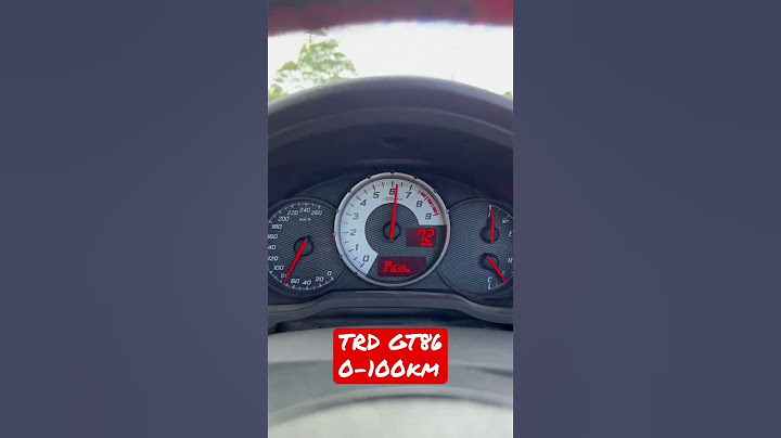 TRD GT86 0-100km Acceleration @ Exhaust Sound