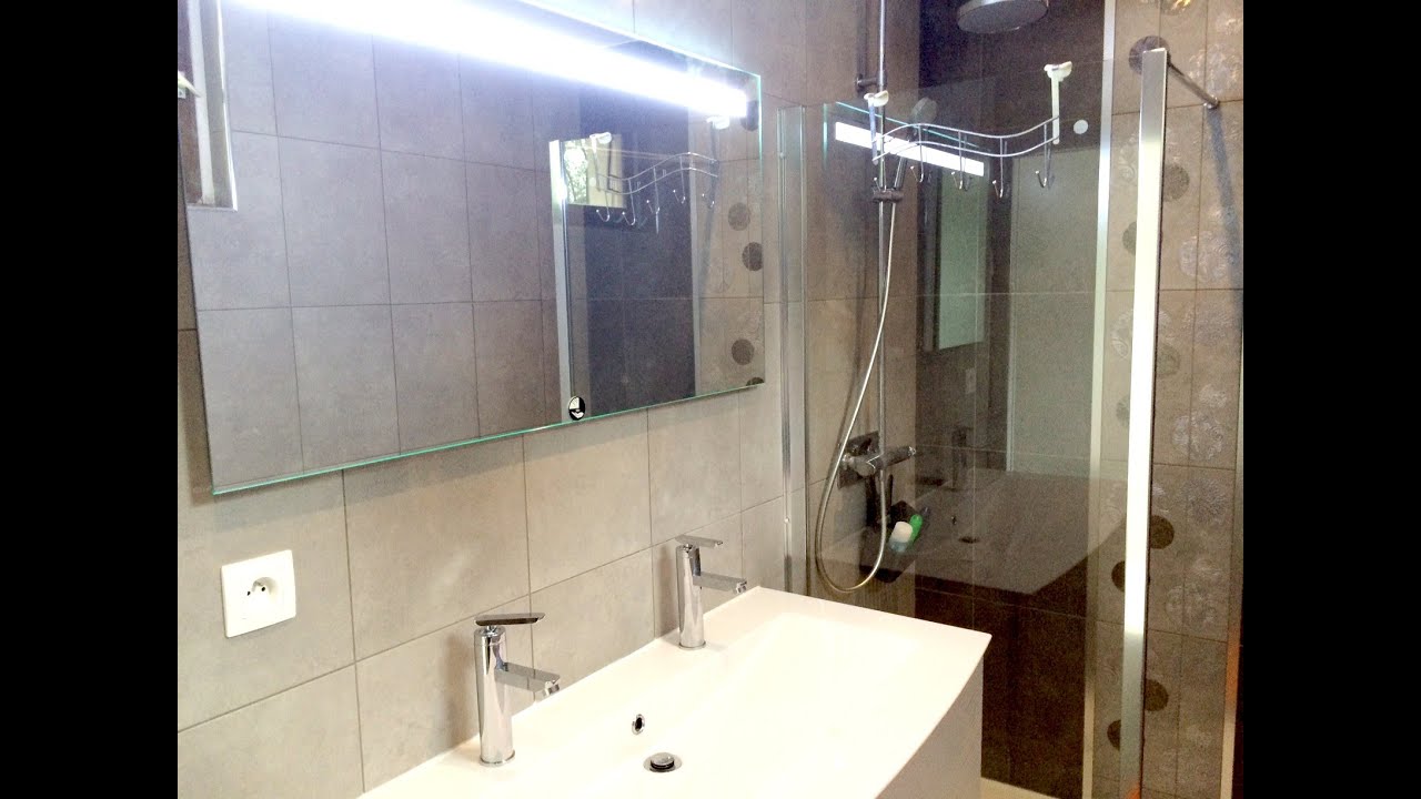 Création salle de bain avec douche à l'italienne youtube
