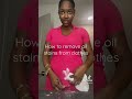 How to remove fresh oil stains from your clothes! Follow me for more: @missdemiya on all platforms