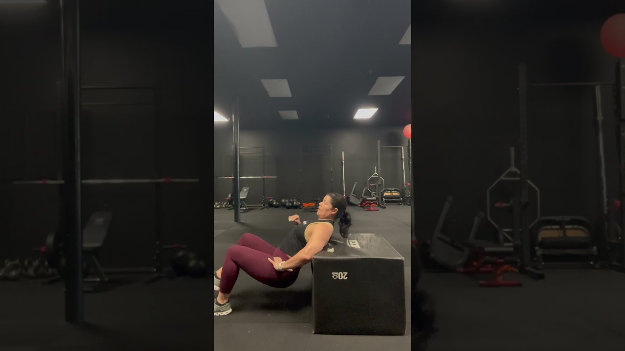Single Leg Hip Thrust on Plyo Box